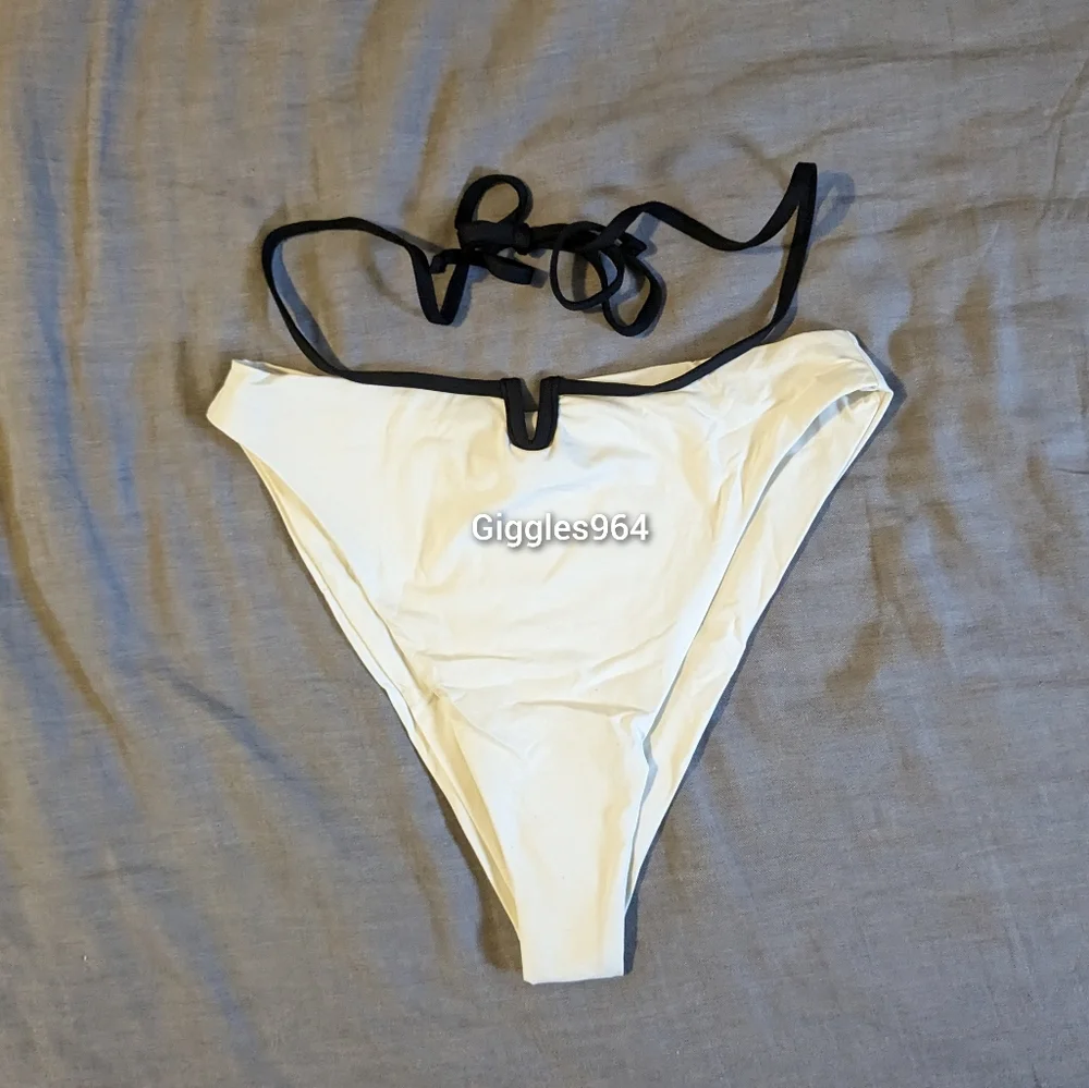 L*Space Helena Joy Bikini Set Cream Black
